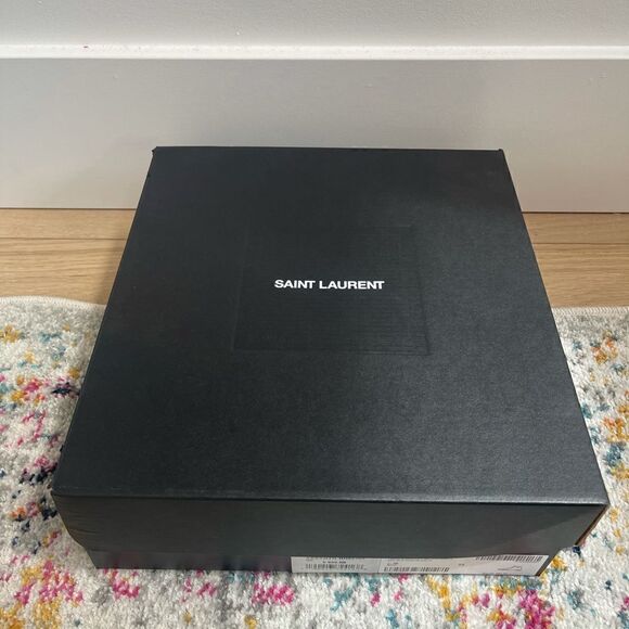 SAINT LAURENT WOMANS MALIBU BEDFORD TWEED HIGH TOP SNEAKERS - Picture 2 of 14